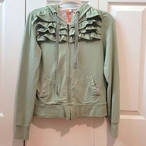 Anthropologie - Saturday Sunday brand light weight hooded zip-up sweatshirt